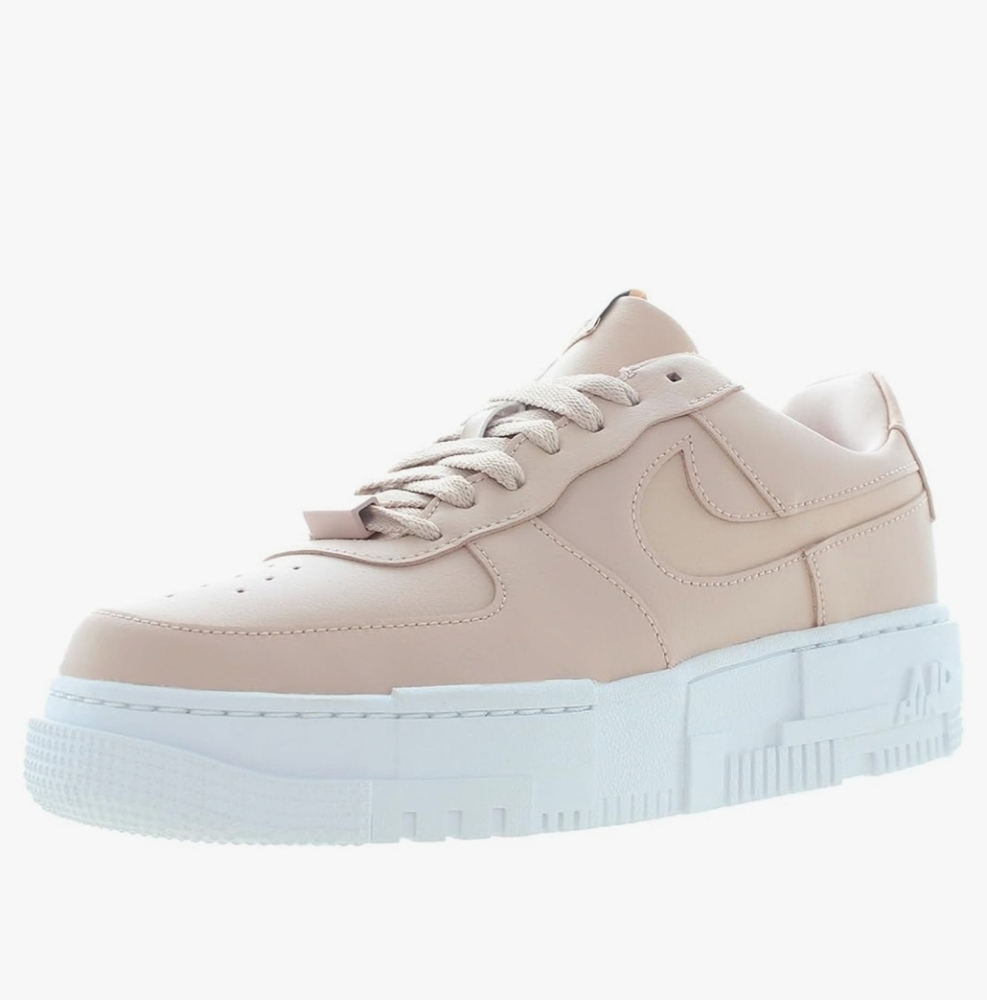 Nike Air Force 1 Pixel Particle In Blush Pink & White Size 7.5
